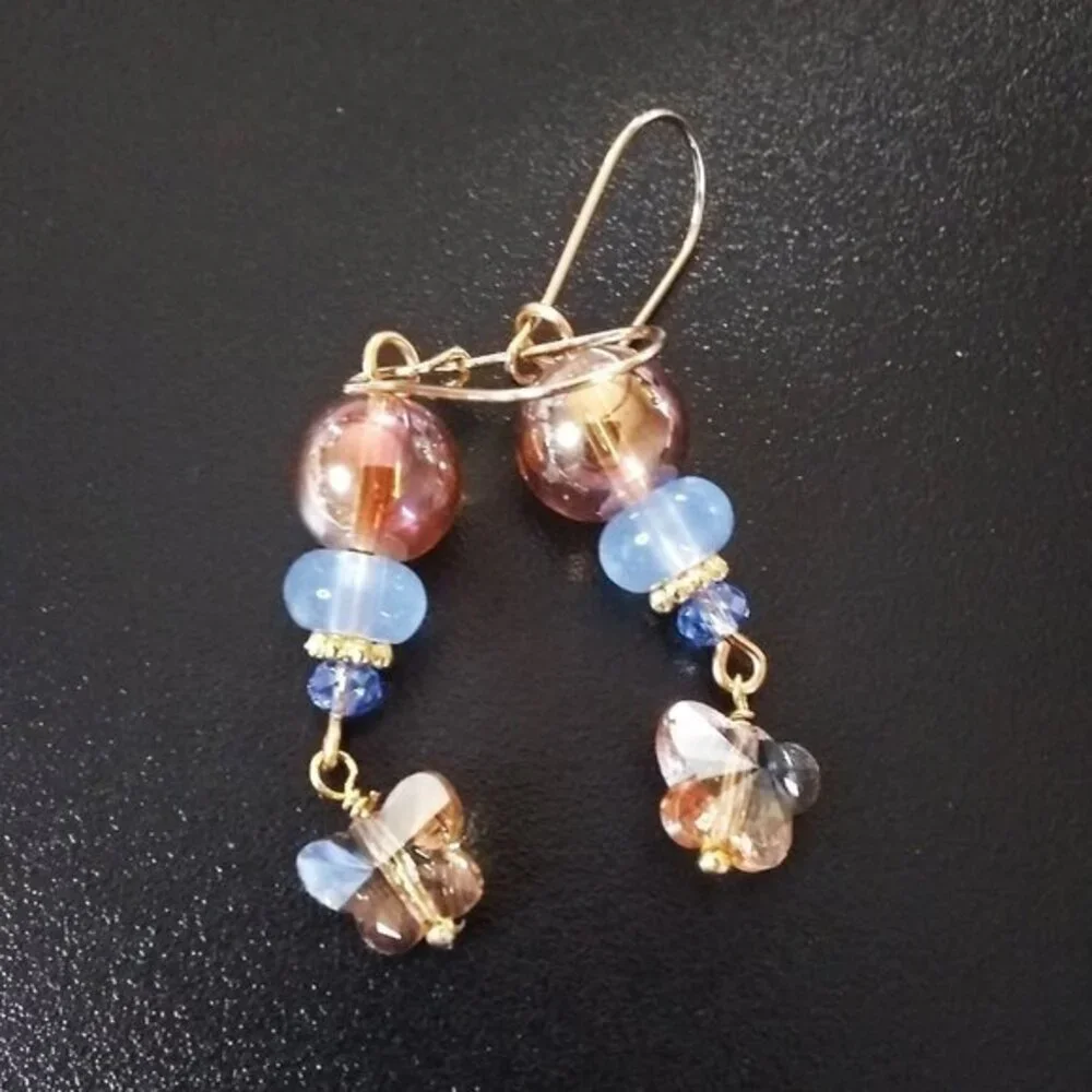 Gypsy Spring Magic Butterfly Earrings • Sparkling Shimmer • Soft Feminine Glow